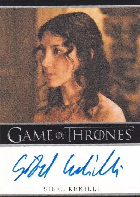 Game of Thrones Season 2 Bordered Autograph Sibel Kekilli as Shae