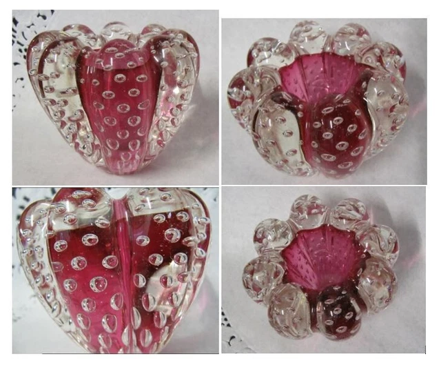 Murano Bullicante Archimede Seguso Red Art Glass 1960s Price Reduced