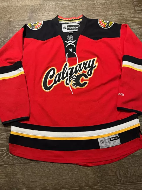 NHL Calgary Flames Vintage 'Blasty' #53 Derek Morris Jersey