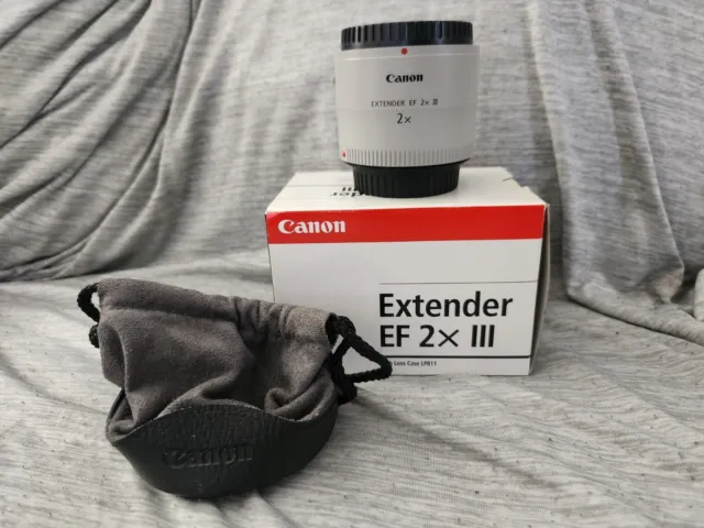 Canon Extender EF2x III Lens with Box and Pouch *near Mint*