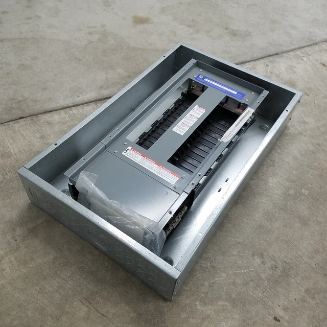 Square D NF 12-13280212-035 Panelboard Interior w/ Enclosure, 125A, 3 Phase