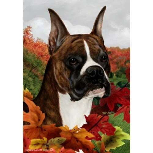 Fall Garden Flag (TB) - Brindle Boxer 132381