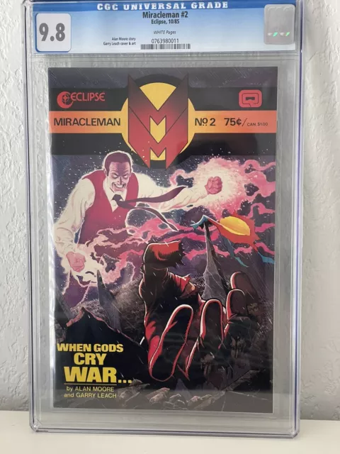 Eclipse MIRACLEMAN # 2 CGC 9.8 NM/MT 1985 Alan Moore Highest Graded NEW MOVIE