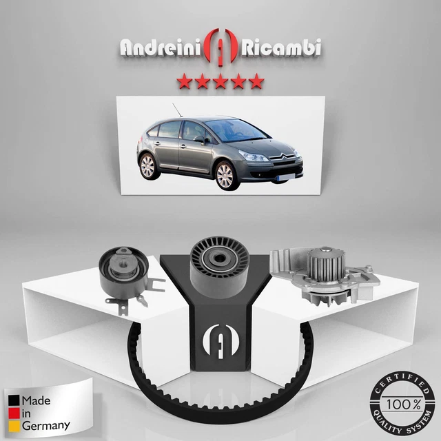 Kit Courroie De Distribution + Pompe à Eau Diesel Pour Modèles Peugeot, Citroën, Ford - Compatible 2.0 HDi/TDCi