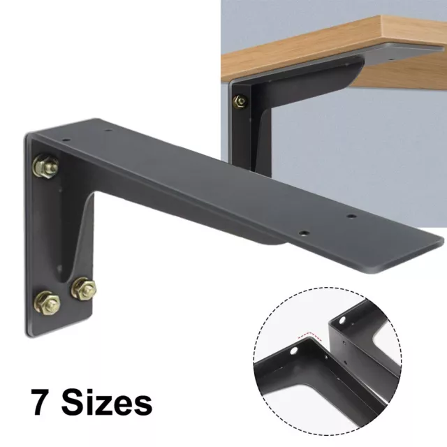 Premium Wall Mounted Floating Triangle Shelf with Sturdy Metal Shelf Bracket