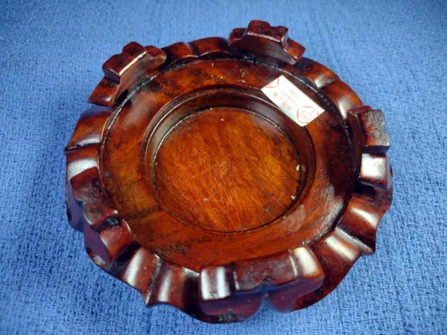 Rosewood Round base Display stand for vase Figurine