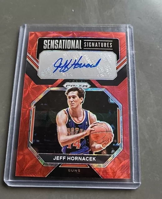 Jeff Hornacek Nba Auto Card Panini Prizm Red 2022-23 # Ss-Jh Suns Jazz