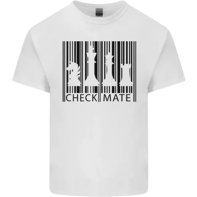 Chess Barcode Player Mens Cotton T-Shirt Tee Top