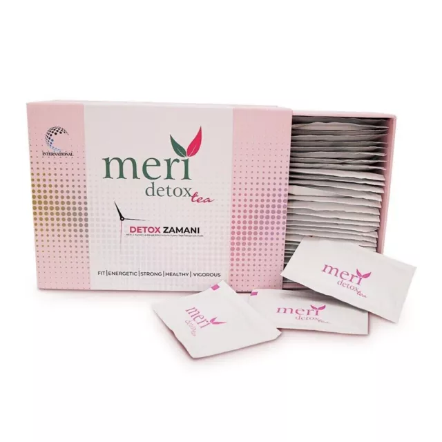 Lot 2 Boîtes Meri Tea Mélange 60 Sachets Amincissants Detox Coupe faim Naturel