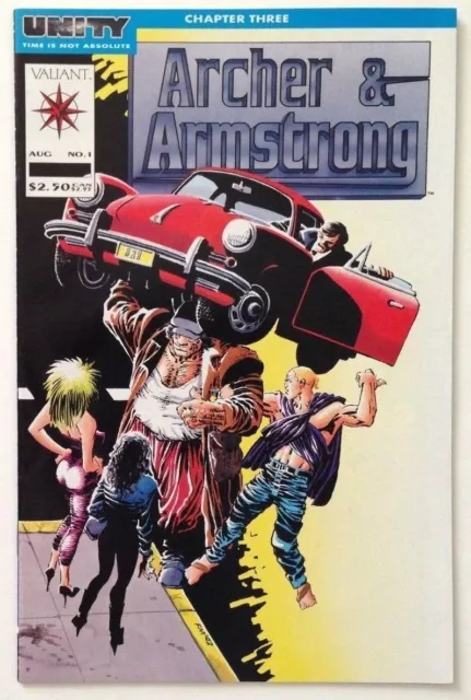 Archer & Armstrong #1 – Eternal Warrior App. / Frank Miller Cover Key VF+ 8.5 WP