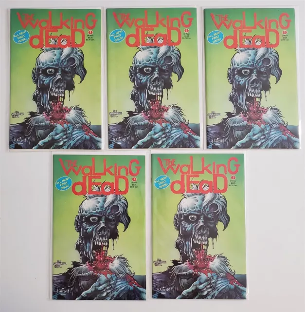 THE WALKING DEAD #1 Warehouse Find Lot of (5) Aircel Comics Jim Somerville NM/M