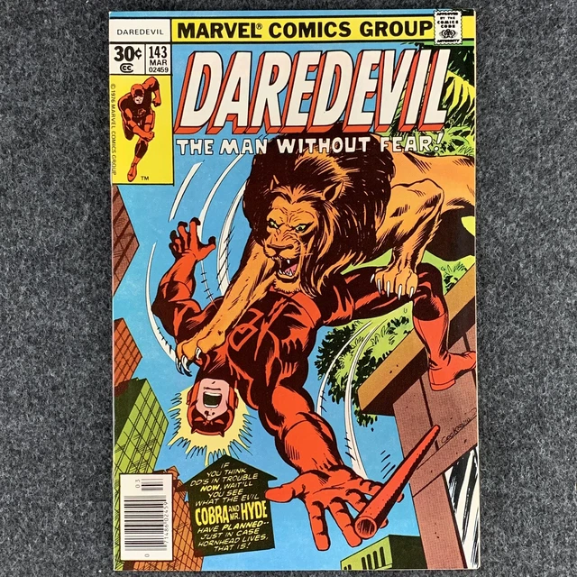 DAREDEVIL #143 High Grade (1977 Bronze Age Marvel) Newsstand last Marv Wolfman