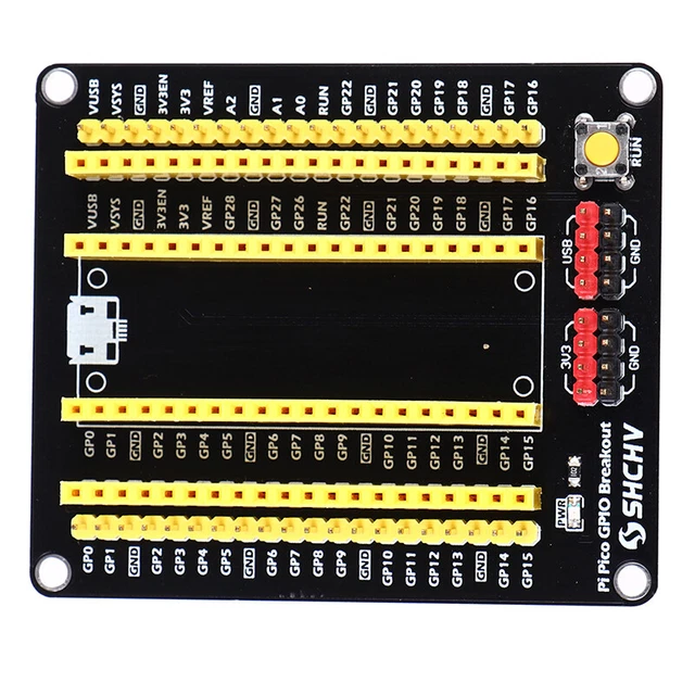 1PCS Raspberry Pi Pico Expansion Board GPIO Breakout Extension Adapter Onbo-Q6