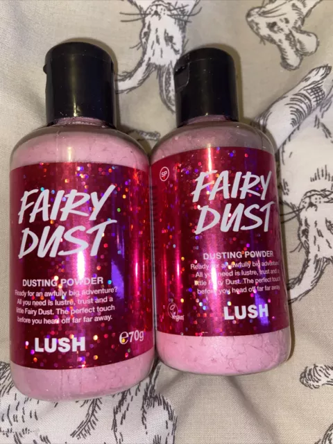 LUSH Fairy Dust DUSTING POWDER 200g (7oz) Limited Edition Snow Fairy NEW,  Sealed