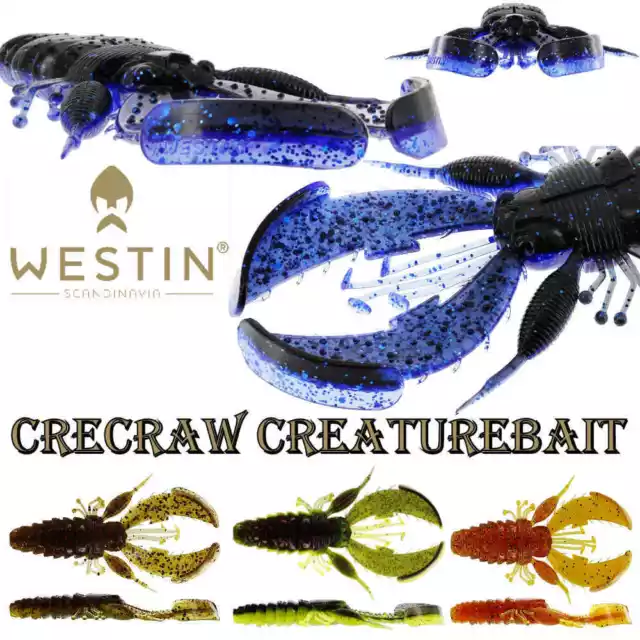 Westin CreCraw Creaturebait Krebs Neu Größe und Farbe zur Auswahl Westin-Shop