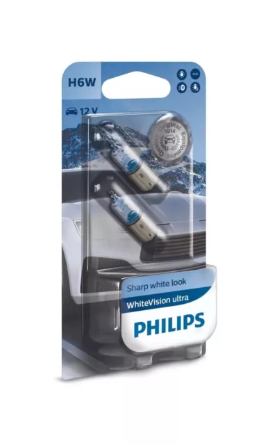 H6W 12V 6W BAX9s WhiteVision Ultra 2 pz. Philips