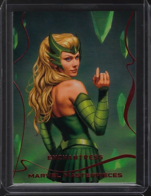 2022 Upper Deck Marvel Masterpieces Enchantress LEGENDARY ORANGE #40/99 24