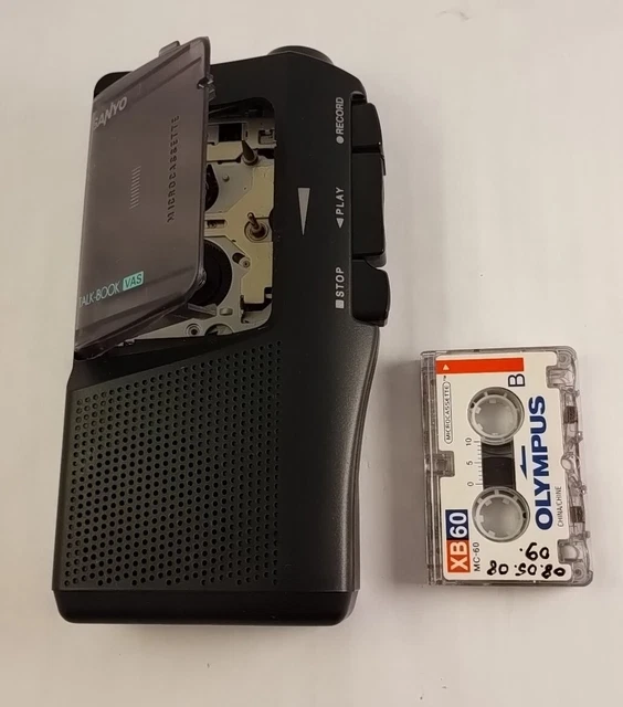 SANYO TRC525M TALKBOOK Microcassette Voice Recorder Handheld