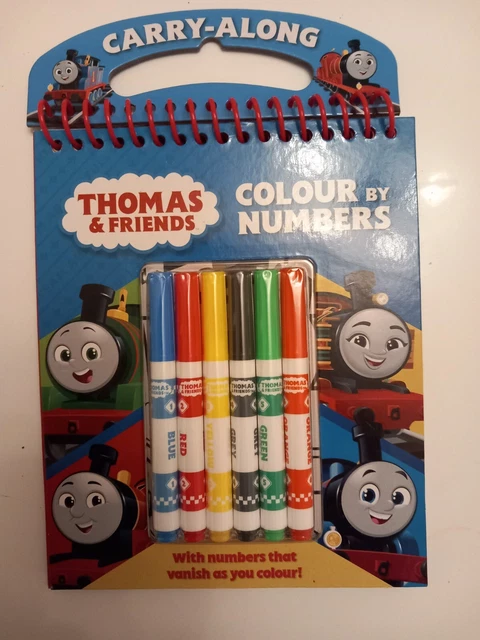THOMAS AND FRIENDS - Colour By Numbers - Carry Along Activity Book ...