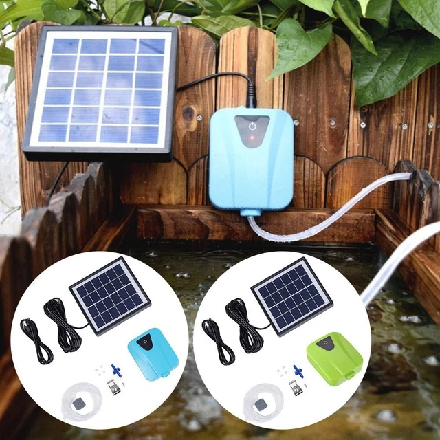 Pompe à Air Oxygénateur D'Étang Solaire 2200mAh - Protection Surcharge Et Grande Autonomie Pour Bassin Et Pêche