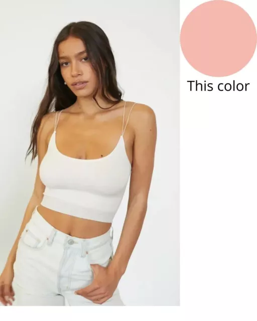 URBAN OUTFITTERS OUT From Under Drew Seamless Ribbed Bra Top Med New $14.00  - PicClick