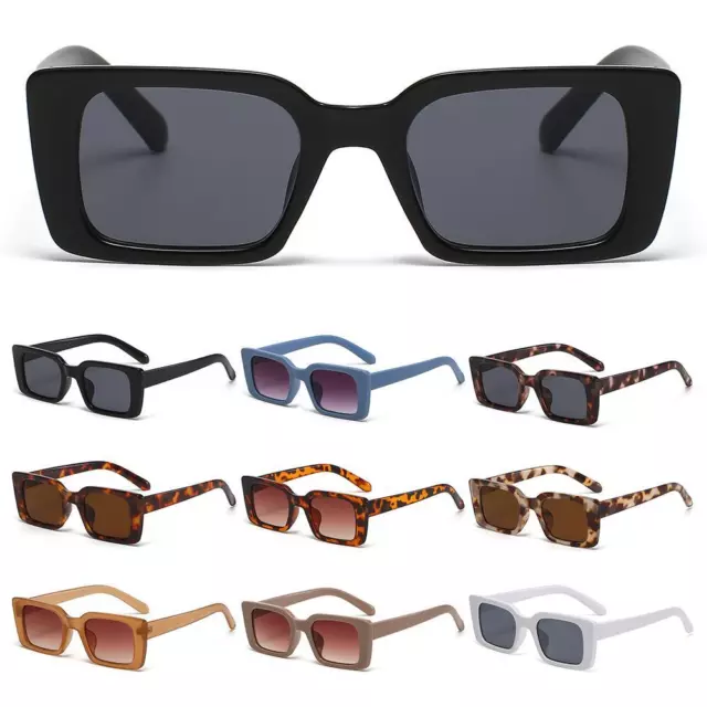 Small Frame Beach/Travel Leopard Sun Glasses Square Sunglasses Rectangle Shades