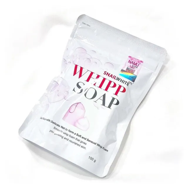 Snail White Whipp Soap Original Bar Soap w Delicate Net 100g 3.4oz Ship from USA