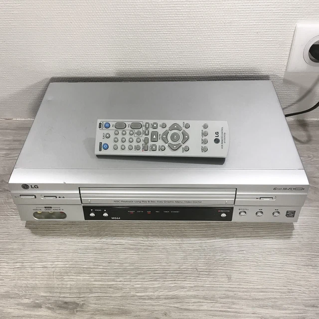 LG MG64 Magnétoscope VHS 6 Têtes PAL SECAM NTSC avec Télécommande