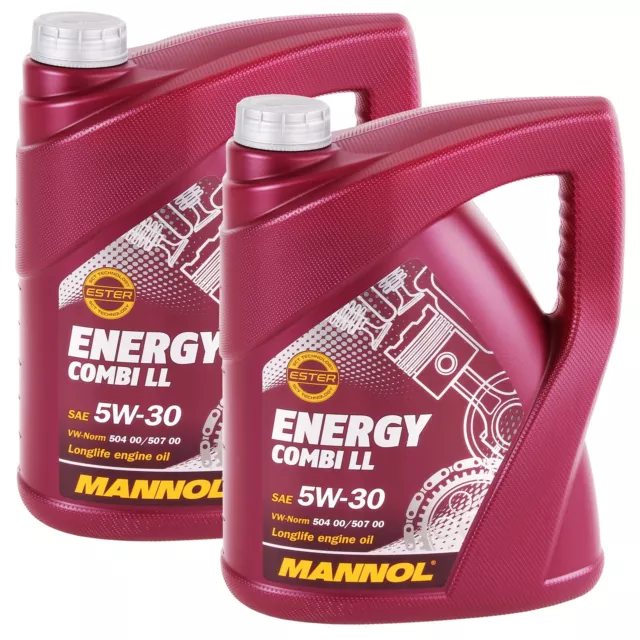 10 LITER MANNOL SAE 5W30 ENERGY COMBI LL MOTORÖL passend für VW 504.00 VW 507.00