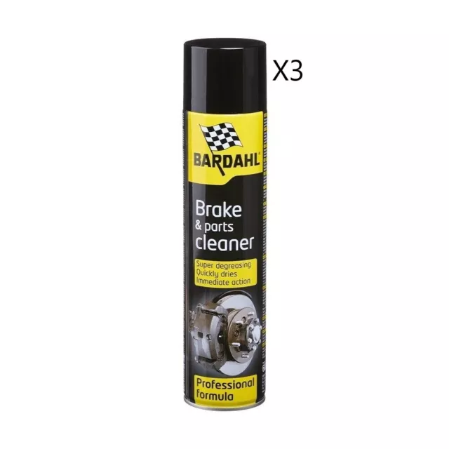 X3 Bardahl Brake And Parts Cleaner 600Ml Spray Pulitore Freni E Parti Meccaniche