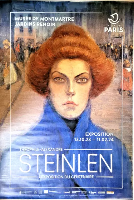 Steinlen - Cartel Original Exposición - París - 2023-176cm X 118cm