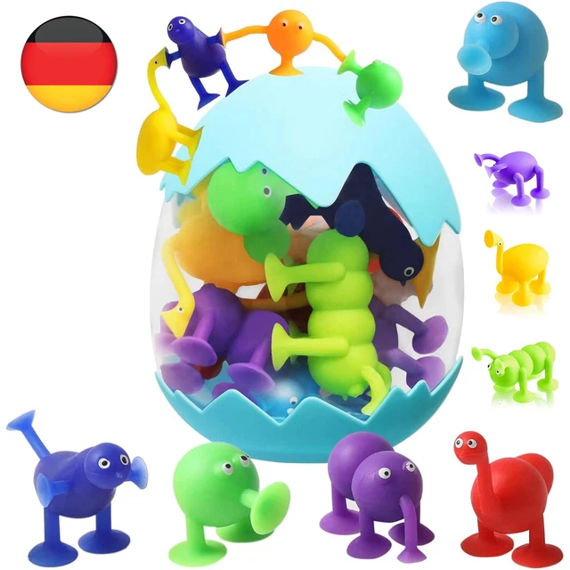 Saugnapf Spielzeug Sauger Spielzeug Dinosauriereier Silikon Bausteine Spielzeug