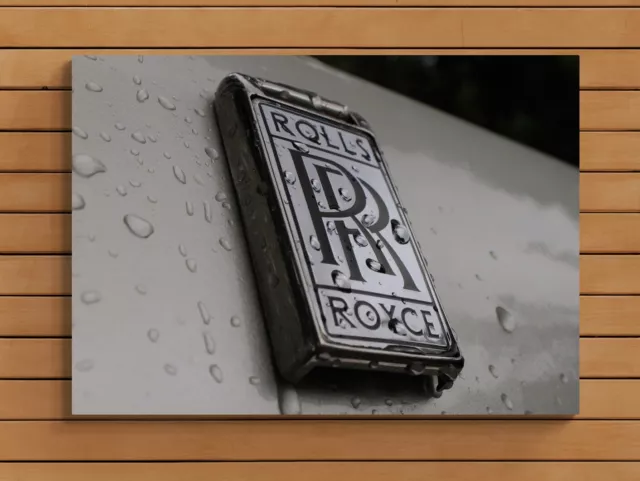 New Stunning Large Rolls-Royce Garage Sign,*Thick White Gloss Metal Display Sign