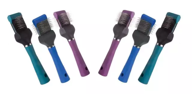 Brosses lisses flexibles brosse de toilettage pour animaux de compagnie douce ferme simple double face outils 2