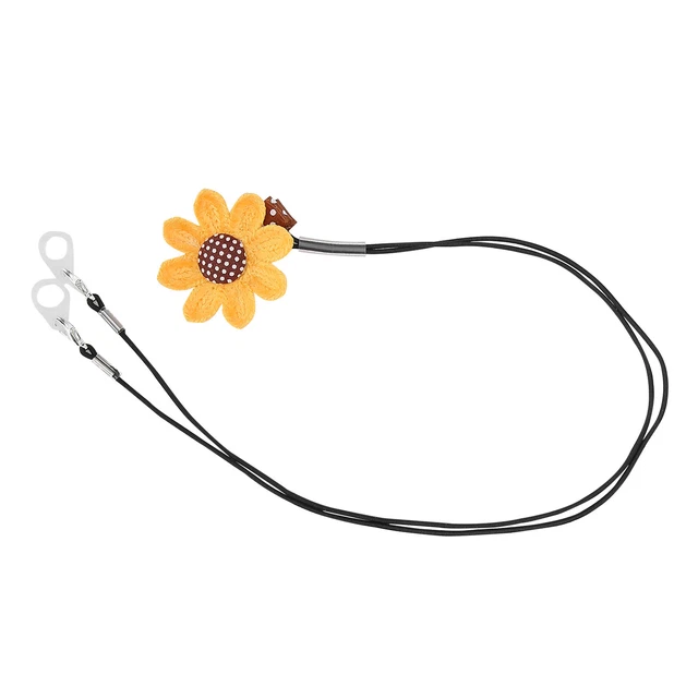 Audífono con patrón floral clip lindo audífono portátil clip para el cabello cordón BGS
