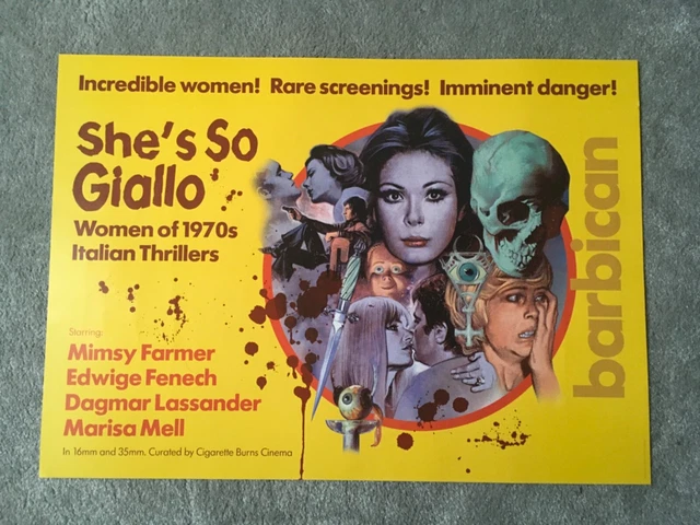 Graham Humphreys She's so Giallo 2016 Stampa poster barbicano horror italiano