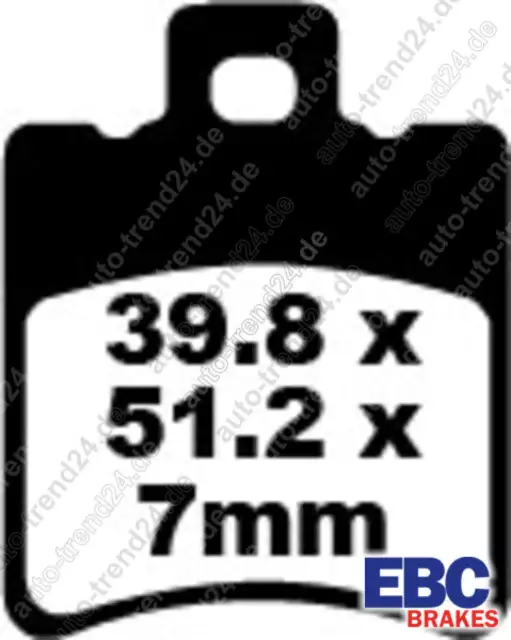 EBC Scooter Goldstuff Bremsbeläge u.a.: Govecs GO S2.4, Bj. 2011-2015