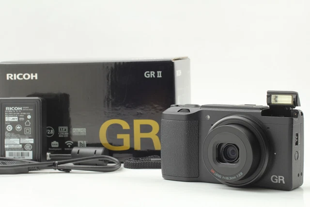 SH:006 [MINT in Box] Ricoh GR II 16.2 MP Compact Digital Camera Black From JAPAN