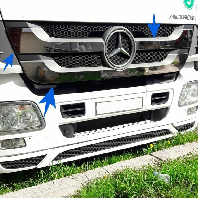 MERCEDES BENZ ACTROS Mp3 2009Up Chrome Front Grille 3Pieces Stainless