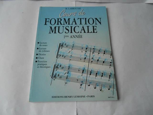 ♫ Partition / Méthode Cours de Formation Musicale 1ère année - M.Labrousse ♫