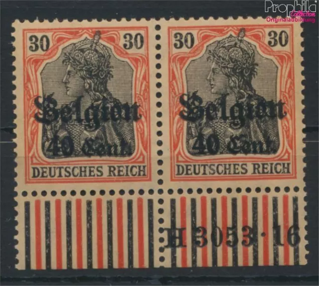 Briefmarken Dt. Landespost in Belgien 1916 Mi 19 HAN postfrisch (9776558