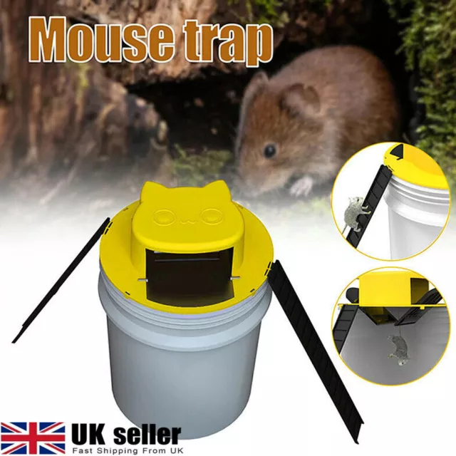 Mouse Trap Bucket Lid Mouse Rat Trap Catcher Auto Reset Multi Catch Mousetrap UK