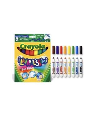 Colori... Crayola Crayola-I Lavabilissimi Pennarelli Ultra-Lavabili Punta Maxi 