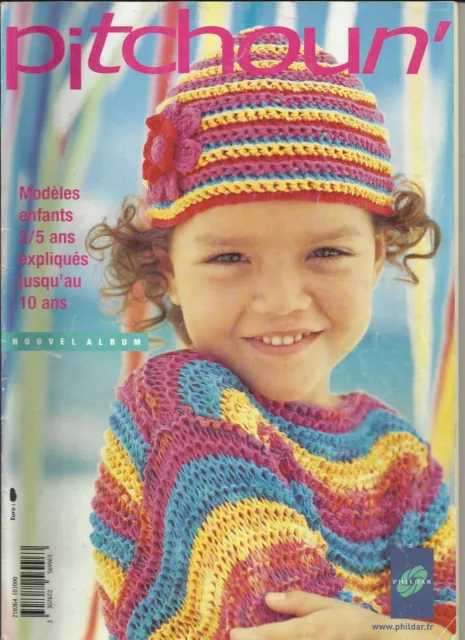 Livre Catalogue Tricot Crochet « Phildar » Enfants Poupees Jouets N° 364