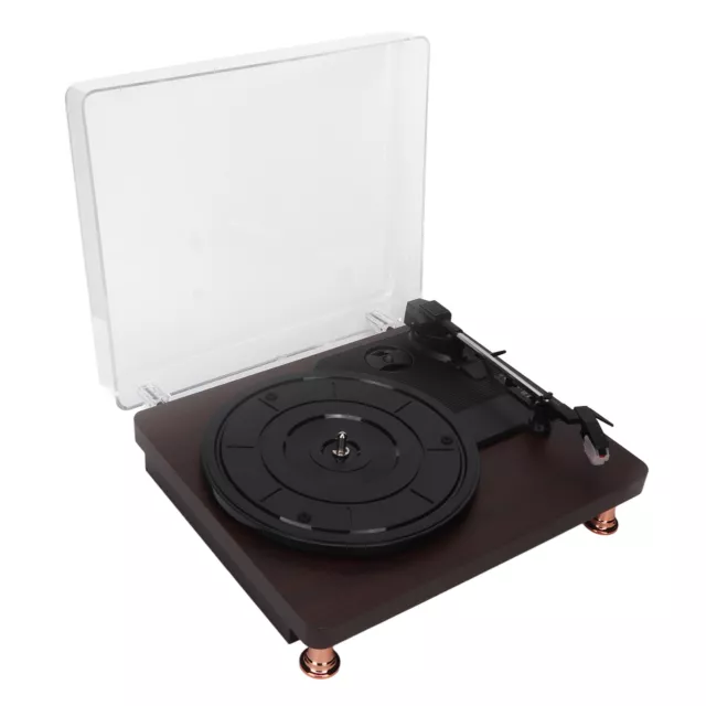 Vinyl Record Player HiFi 3 Speeds Built In 2 Speakers BT Turntable Players F VIS