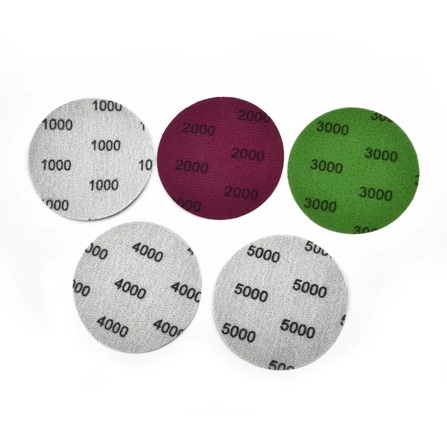 Dischi Sandpapers Carta Abrasiva 1000 2000 3000 4000 5000 Ghiaioso 25pcs