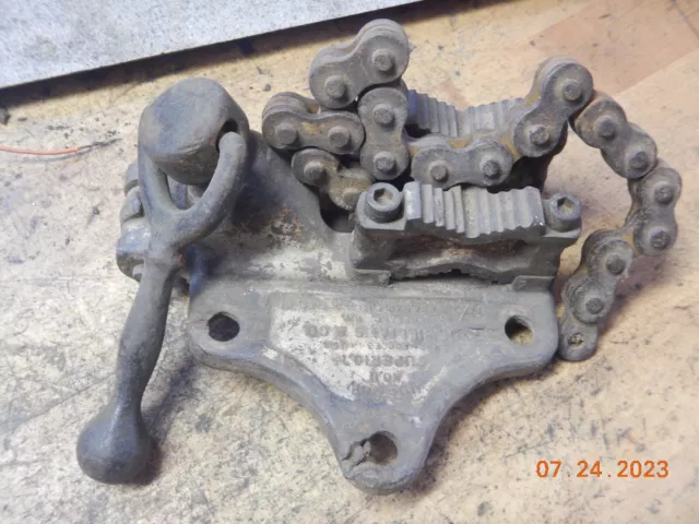 Vintage J.h. Williams Vulcan Chain Pipe Vise