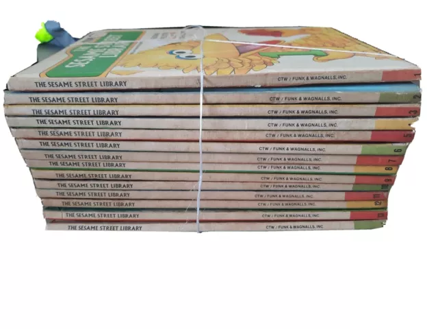Vintage 1983 The Sesame Street Treasury Complete Book Collection Vol. 1-14 RARE