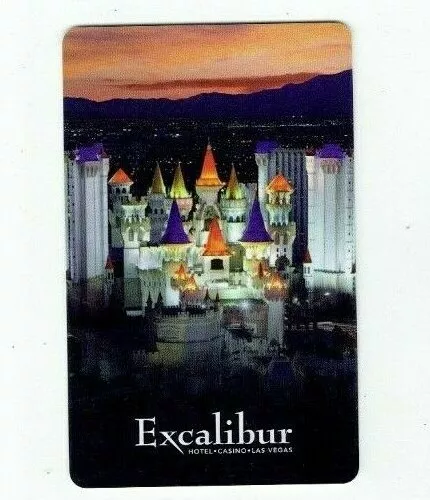 EXCALIBUR Room KEY Card Casino LAS VEGAS Hotel - Gorgeous Castle Property View