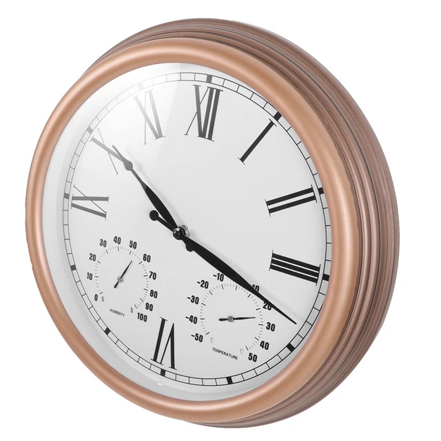 Orologio Da Parete A Ventosa Impermeabile Per Doccia - Mini Quadrante Rotondo Con Numeri Arabi, Rosso - Foto 2